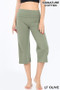 FOLD-OVER YOGA CAPRI PANTS SIGNATURE COTTON IN 13 COLORS
