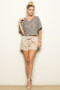 V-NECK BELL SLEEVE TOP