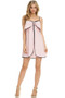 FAIRYLAND Stylish Short Dress with Spaghetti Straps & Bow Detail