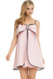 FAIRYLAND Stylish Short Dress with Spaghetti Straps & Bow Detail