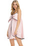FAIRYLAND Stylish Short Dress with Spaghetti Straps & Bow Detail