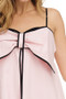 FAIRYLAND Stylish Short Dress with Spaghetti Straps & Bow Detail