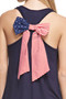 12PM BY MON AMI Woven American Flag Bow Back Tank Top  in 2 Colors
