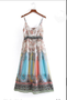 ALY DALY FLOWING PRINT MAXI DRESS FULLY LINED