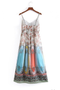 ALY DALY FLOWING PRINT MAXI DRESS FULLY LINED