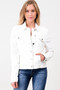 MONTREZ Lone Star Jean Jacket in White