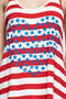 Americana Striped Tank Top with Stars