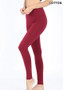 PREMIUM COTTON FOLD-OVER WAIST YOGA LEGGINGS AVAILABLE IN 5 COLORS