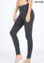PREMIUM COTTON FOLD-OVER WAIST YOGA LEGGINGS AVAILABLE IN 5 COLORS