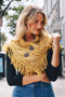 Stylish Fringe Button Scarf in 2 Colors