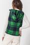 HYFVE BUFFALO PLAID VEST WITH HOOD