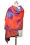 SAACHI Reversible Praachy Bright Floral Silk Scarf