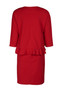 Taylor 3/4 Sleeve Popover Stretch Crepe Dress