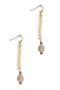 Filigree Drop Pearl Earring