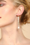Filigree Drop Pearl Earring