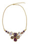SAACHI Floral Gemstone Necklace 
