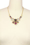 SAACHI Floral Gemstone Necklace 