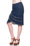 BE GIRL Tiered Stretch Denim Skirt