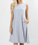 SLEEVELESS CLASSIC A-LINE DRESS AVAILABLE IN 4 COLORS