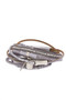 SAACHI Sacramento Gray Wrap Bracelet 