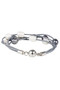 SAACHI Cosmo Leather Bracelet - Gray