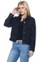 G-GOSSIP APPAREL Black Stretch Jean Jacket