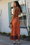 ANGIE Button Front Maxi Length Sun Dress