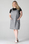 ANGIE Jumper Dress with Front Pockets Sizes S-3XL