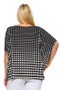 POLIANA Plus Size Checkered Top with Relax Fit