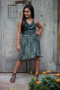 Angie Girls Sleeveless Dress with Metal Embellishments