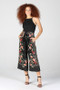 FLORAL WIDE LEG CROP PANTS