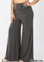 PLUS SIZE PALAZZO PANTS CHARCOAL