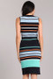 VERTE Striped Sleeveless Dress