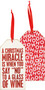 Bottle Tag - Christmas Miracle Say No To Wine