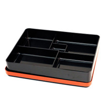 Black Bento Box with Red Trim 11.14" x 8.66"