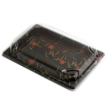 A-07 Momiji Leaf Take Out Sushi Tray 9" x 6.1" (50/pack)