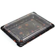 SUSHI-08 Momiji Leaf Take Out Sushi Tray 10.4" x 7.8" (50/pack)