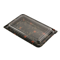 SUSHI-07 Momiji Leaf Take Out Sushi Tray 9.8" x 6.3" (50/pack)