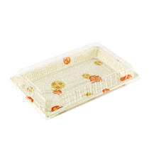 TZ-W-015 White Take Out Sushi Tray 8.5" x 5.4" (50/pack)
