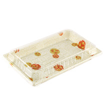 TZ-W-020 White Take Out Sushi Tray 9.38" x 5.75" (60/pack)