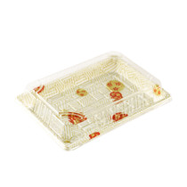 TZ-W-010 White Take Out Sushi Tray 7.4" x 5.3" (60/pack)