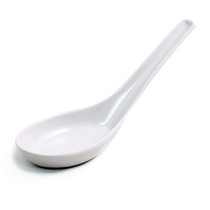 White Melamine Renge Ramen Spoon