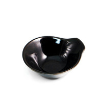 Tenmoku Glazed Black Tonsui Bowl 5 fl oz / 4.53" dia