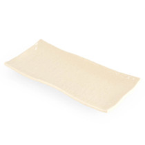 Textured Glossy White Rectangular Plate 10.8" x 4.7"