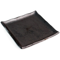 Matte Black Square Plate 9.13" x 9.13"
