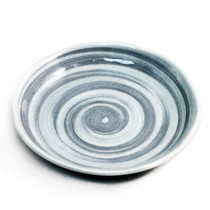 Gray Sprial Plate 6.65" dia