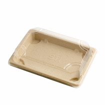 ST-3G Biodegradable Take Out Sushi Tray 6.5" x 4.5" (50/pack)