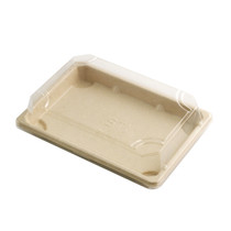 ST-4G Biodegradable Take Out Sushi Tray 7.25" x 5.1" (50/pack)