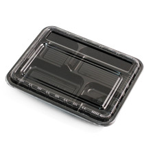 Black Take Out Bento Box 10.4" x 8.1" (20/pack)