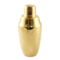 Yukiwa Gold-Plated Cobbler Cocktail Shaker 360ml (12.2 oz)